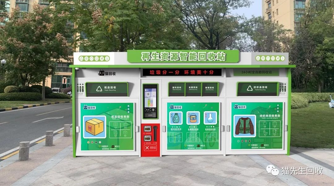 貓先生智能再生資源回收站，環保驛站，垃圾分類設備廠家